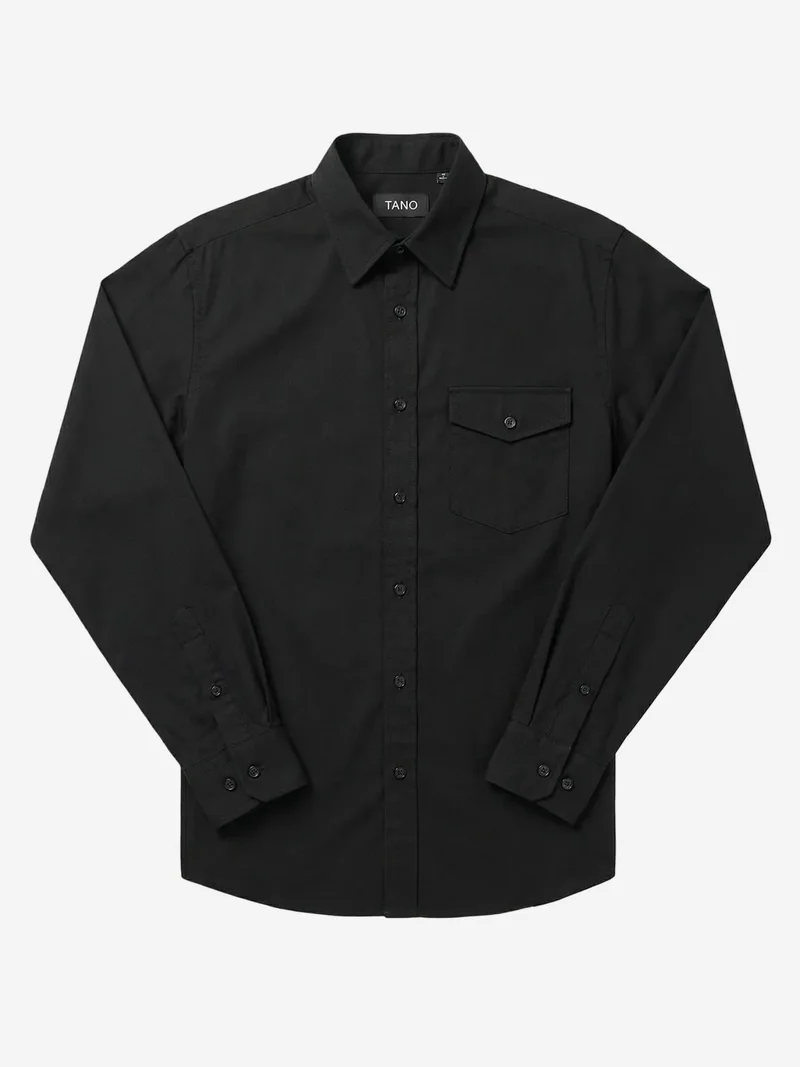 ماي فاشن MY FASHION Long Cotton Textured Shirt