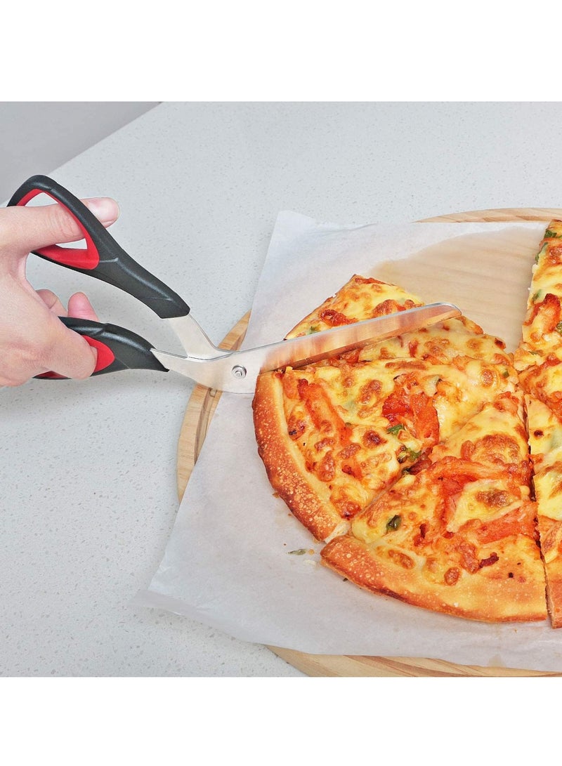 Y&D Pizza Scissors Cutter with Sharp Food Grade Stainless Steel Blade and Handle Soft Multifunctional Kitchen  - Image 2