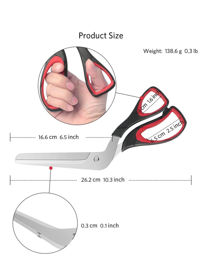 Y&D Pizza Scissors Cutter with Sharp Food Grade Stainless Steel Blade and Handle Soft Multifunctional Kitchen  - Image 5