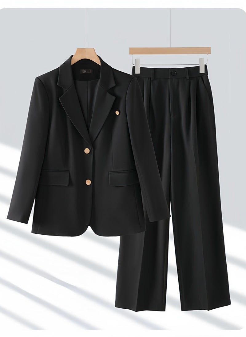 KUYING New Fashionable Women's Slim Fit Suit Set  - Image 1