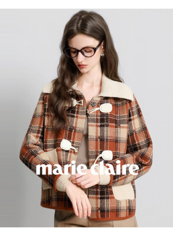 Marie Claire Knitted Sweater Coat Women Autumn Winter 2025 New Fashion Youthful Top - Image 1