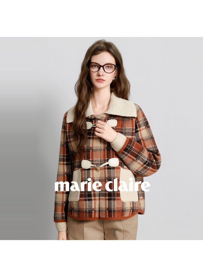 Marie Claire Knitted Sweater Coat Women Autumn Winter 2025 New Fashion Youthful Top - Image 3