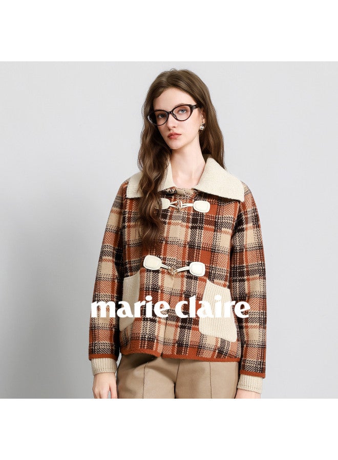 Marie Claire Knitted Sweater Coat Women Autumn Winter 2025 New Fashion Youthful Top - Image 4
