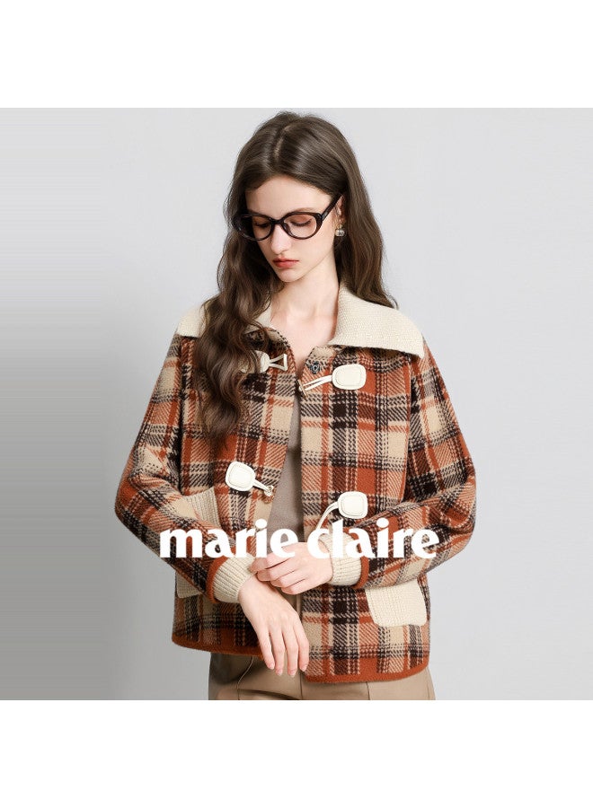 Marie Claire Knitted Sweater Coat Women Autumn Winter 2025 New Fashion Youthful Top - Image 2