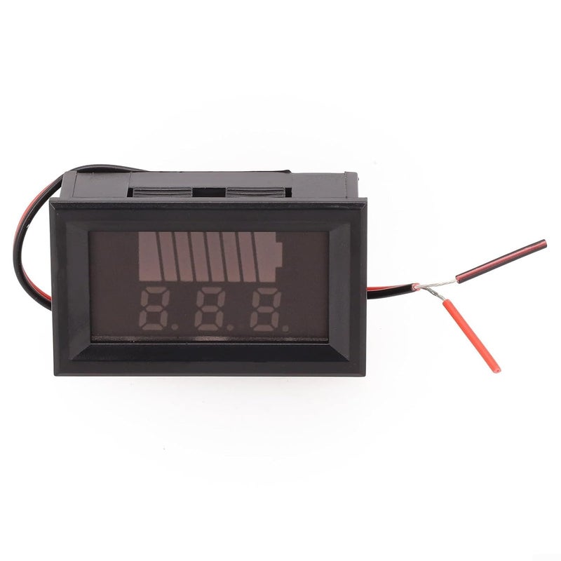 عداد سعة البطارية الأزرق ثنائي الصمام الثنائي الباعث للضوء 12-72 فولت للبطاريات الليثيوم وحمض الرصاص للسيارات - Image 1