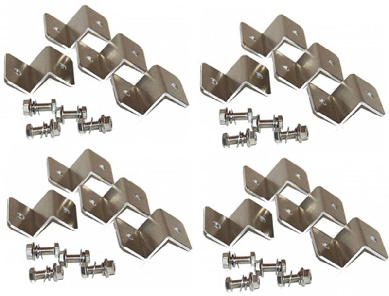 WindyNation (4 Sets) Solar Panel Z Bracket Mount Mounting Set RV Boat Off Grid - Image 4