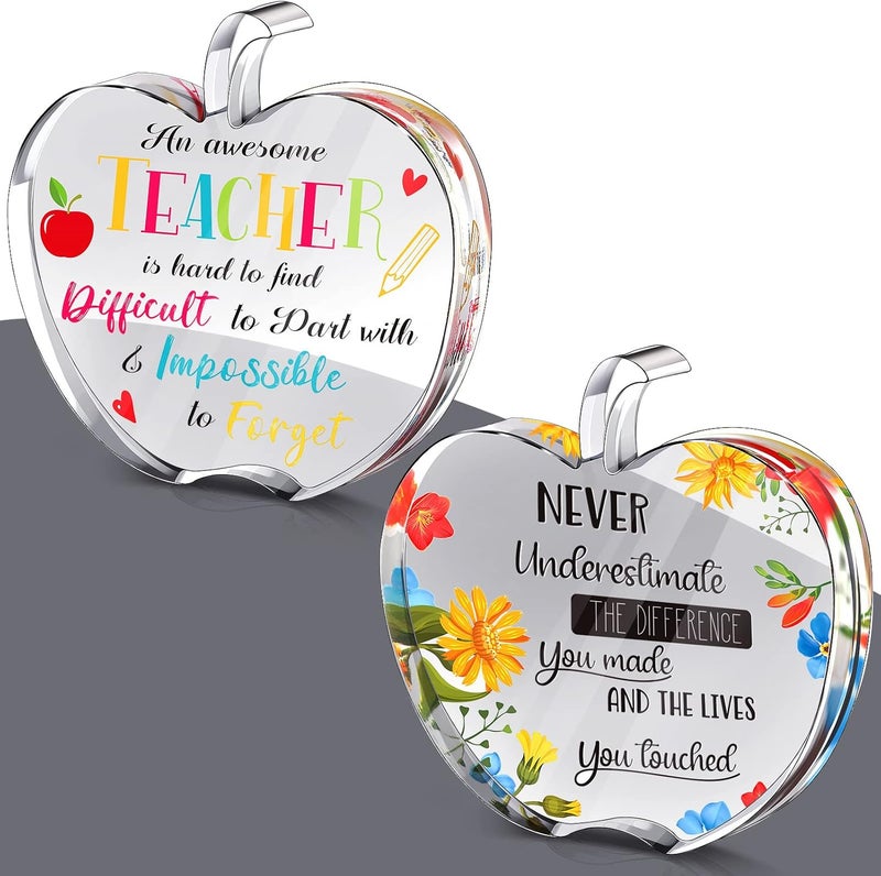 Chunful 2 Pieces Class of 2023 Teacher Appreciation Gifts Acrylic Graduation Gifts Teacher Appreciation Decor Gifts for Graduation Teachers Appreciation Day (Sunflower) - Image 1