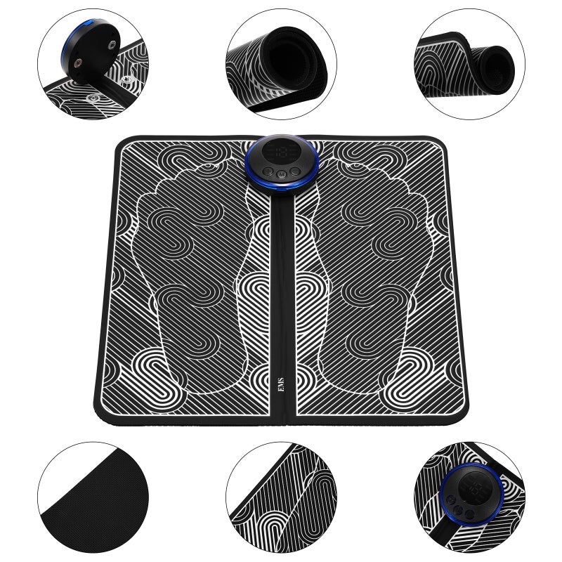 Electric Muscle Stimulation Massager Electric Leg Muscle Stimulator Massager Pressure Relief Pain Relief Relaxing Blood Circulation Massager Pad - Image 2