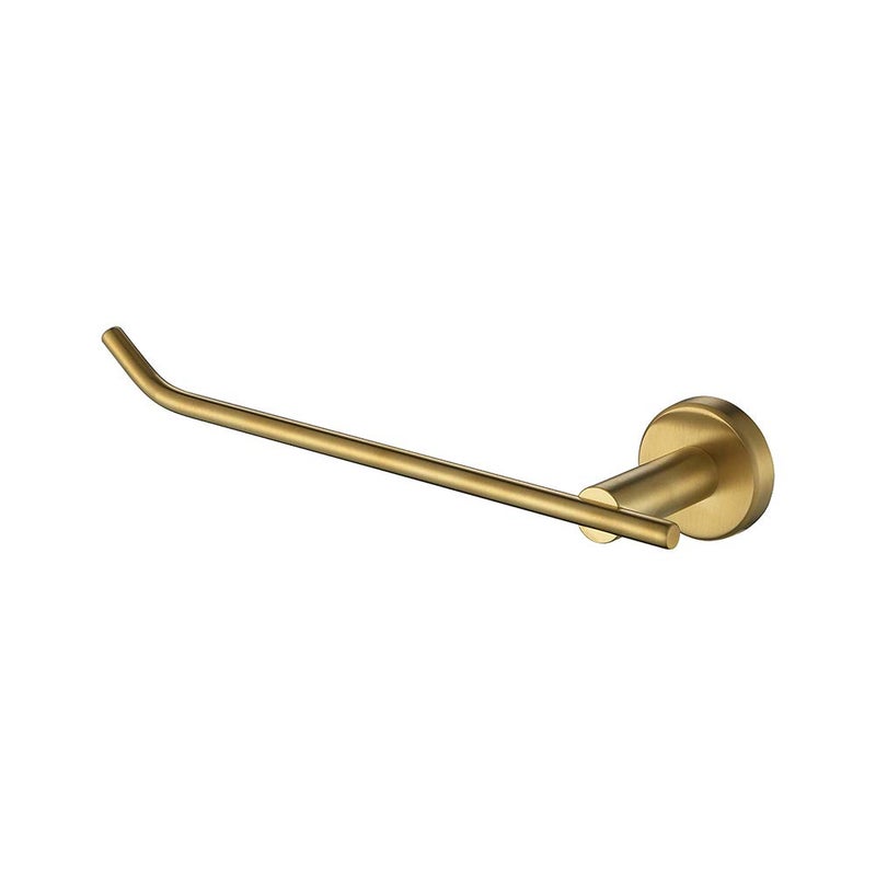 JQK JQK Gold Hand Towel Bar  Stainless Steel Towel Ring for Bathroom  9 Inch Necklace Holder Brushed Golden Wall Mount Left Hand  TR101-BG  - Image 1