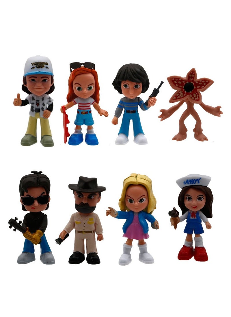 General 24 Bags of Stranger Things Blind Boxes with 8 Different Figures Randomly Packaged in Colorful Bags with Carnivorous Plant Cards for Guessing Fun  - Image 2