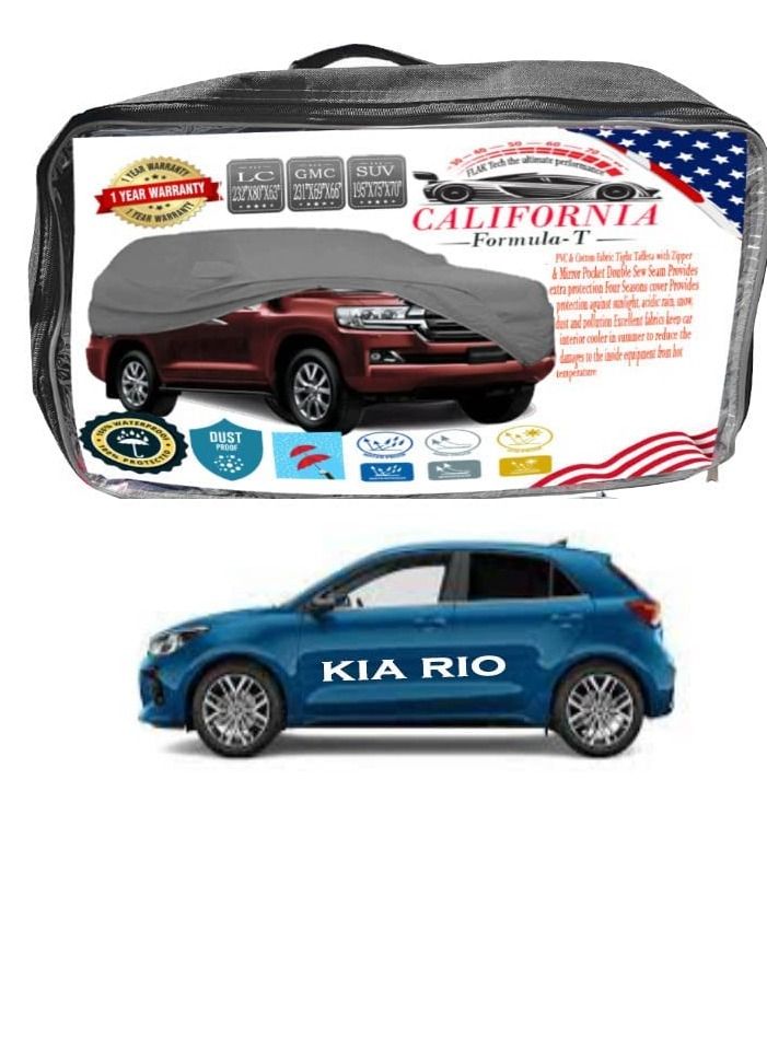 California formula-T California Car body Cover Windproof  Scratch Resistant Cover with Working Gloves KIA RIO KIA K5 