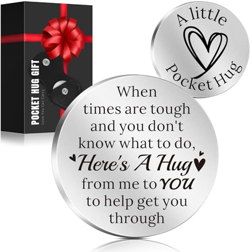 LAGERFEY Valentine’s Day Keychain Gift for Him Men - Valentines Gifts for Him, Pocket Hug Token, Anniversary Birthday Gifts for Husband Boyfriend - Valentines Day Keepsake Love Gift for Boyfriend Girlfriend - Image 1