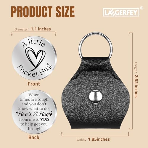 LAGERFEY Valentine’s Day Keychain Gift for Him Men - Valentines Gifts for Him, Pocket Hug Token, Anniversary Birthday Gifts for Husband Boyfriend - Valentines Day Keepsake Love Gift for Boyfriend Girlfriend - Image 2