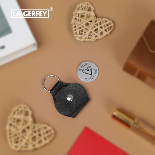 LAGERFEY Valentine’s Day Keychain Gift for Him Men - Valentines Gifts for Him, Pocket Hug Token, Anniversary Birthday Gifts for Husband Boyfriend - Valentines Day Keepsake Love Gift for Boyfriend Girlfriend - Image 5