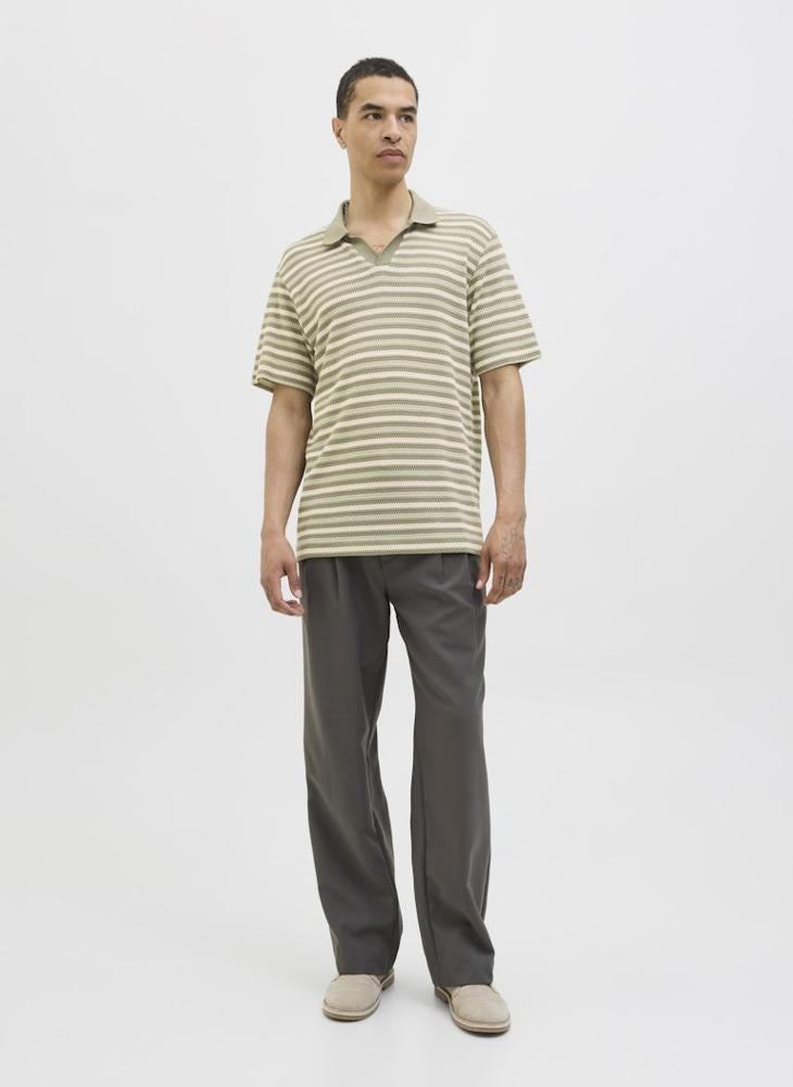 JACK & JONES Jprbluharry Short Sleeve  Split Neck Polo Shirt  - Image 4