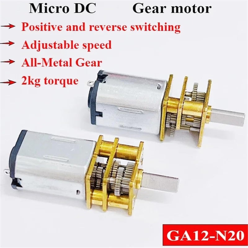GA12 N20 DC Metal Gear Motor 12V 100RPM 1Pcs - Image 5