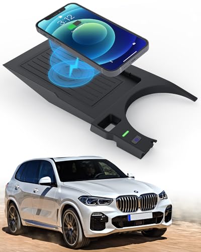 COTAZA Wireless Charger for BMW X5 Accessories 2024 2023 2022 2021 2020for BMW X6 X7 X5M X6M 20202024for BMW X5 Wireless Charger Center Console Organizer for BMW X5 Accessories 20202024