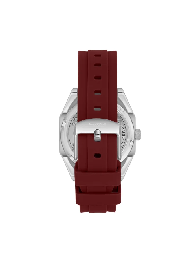 Lee Cooper Men's Silicone Multi Function Watch LC08061.388 - 37 mm
