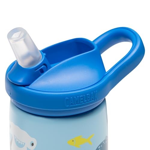 Camelbak Eddy Kids 12oz Insulated Stainless Steel Water Bottle for School and Everyday Use Sharks and Friends - Image 3