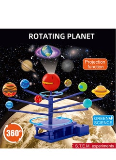 STEM Power planet, with projection automatic rotation ,Science and Physics home chemical lab Educational Game for kids and It is an educational game that helps focus, creativity,Children's DIY 6+ Years  - Image 2