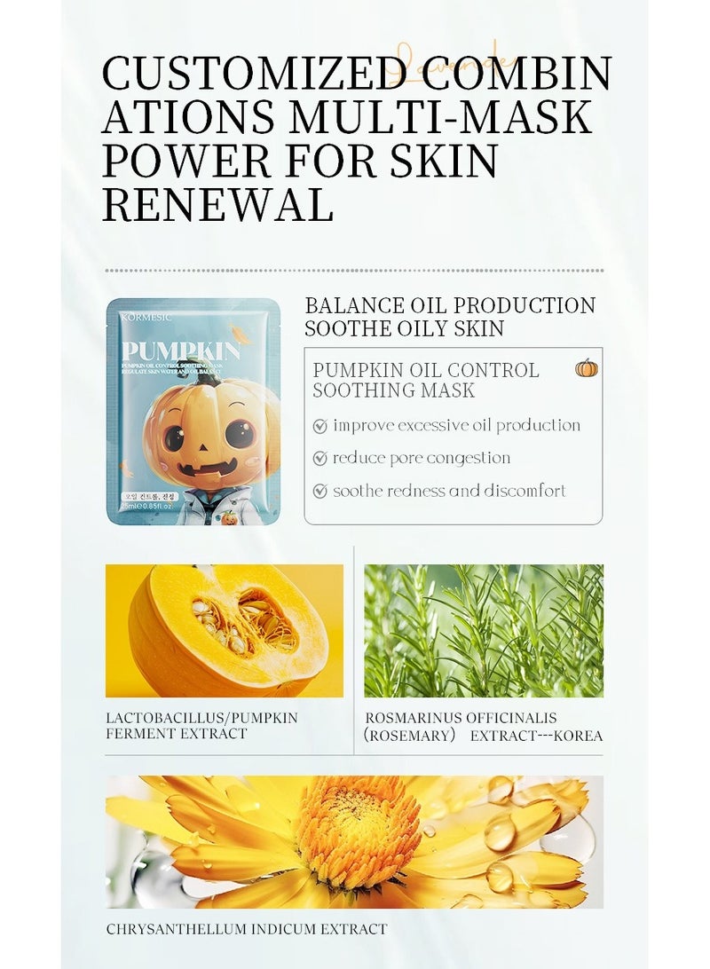 Kormesic Pumpkin Essence Mask - 25ml x 5 Sheets  - Image 2