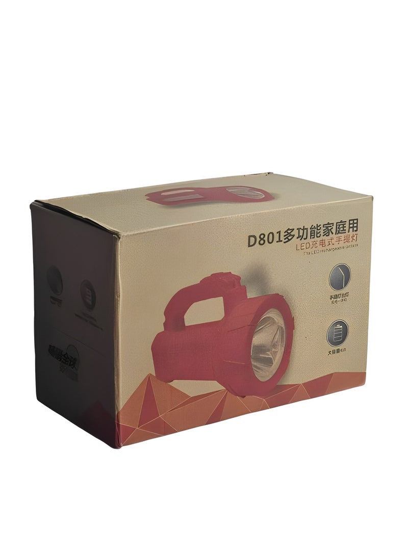 Portable Flashlight LED Rechargeable Torch with COB Side Light - Image 1