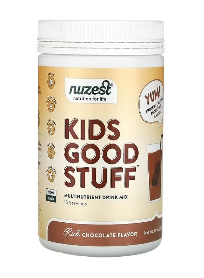 Nuzest Kids Good Stuff Multinutrient Drink Mix Rich Chocolate 7.9 oz 225 g - Image 1