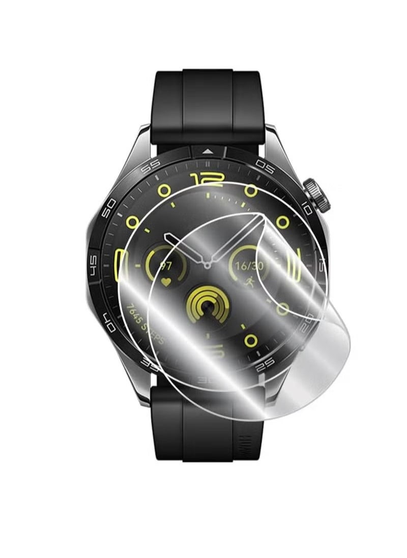 X-level 2 Pcs Huawei Watch GT 4 46mm Hydrogel Screen Protector Invisible HD Clear Film Anti Scratch Guard-Smooth/Bubble-Free For Watch Protective Film TPU Hydrogel Film Anti Scratch Full Screen  - Image 1
