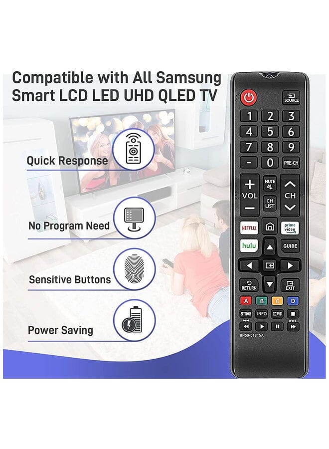 زبون جهاز التحكم عن بعد الذكي لتلفزيون سامسونج 4K Uhd Hdr Crystal Qled الذكي - Image 2