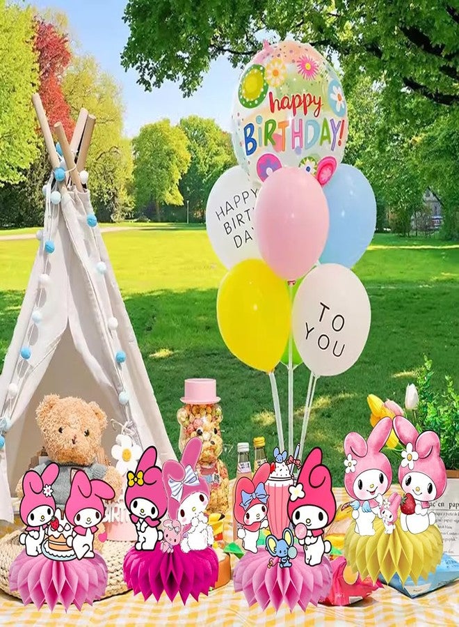 BNFUO 8Pcs Melody Honeycomb Table Centerpiece, Melody Birthday Party Supplies Table Decorations for Kids Party Decorations - Image 4