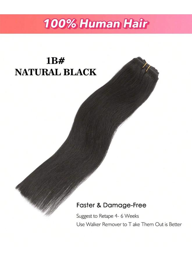 Bluejw One-Piece Real Hair Wig Hair Twig HALO HAIR Extensions Fishing Line Hair Curtain Real Life Hair Wig Twig - Image 1