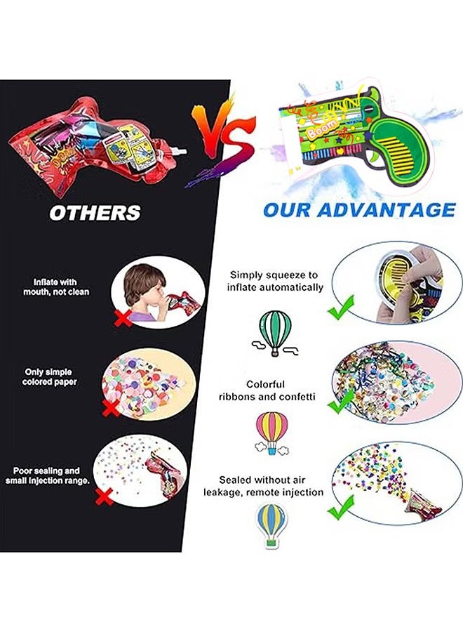 Depend 20PCS Handheld Automatic Inflatable Small Salute Cannon, Party Toy, Multicolor Confetti Ribbon, Safe Eco-Friendly Party Supplies, Weddings, Graduations, Parties and Celebrations - Color Randomly - Image 4