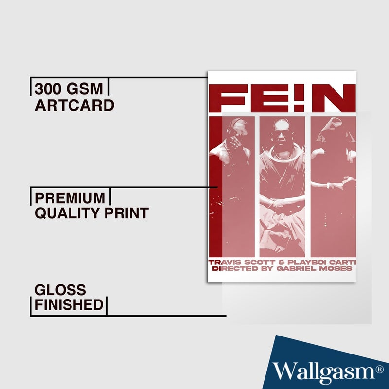 Wallgasm مجموعة ملصقات ترافيس سكوت - 6 مطبوعات جمالية - Image 5