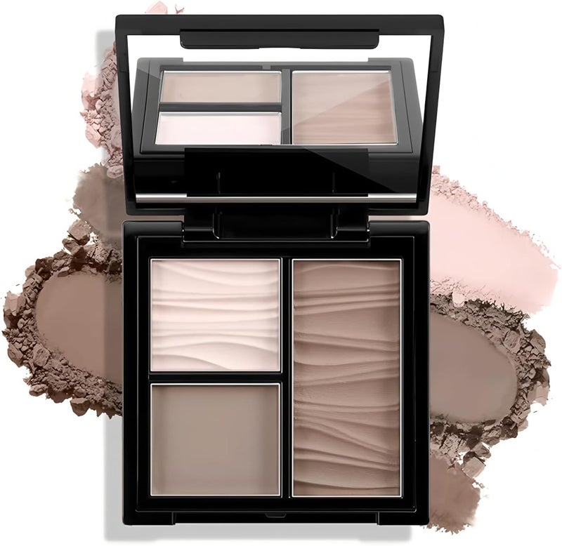 Contour Palette 3Shade Contour Palette Face Bronzer Highlighter Silky Smooth Blendable Texture Contour Powder Palette MultiUse Face Palette Blendable Compact Matte Powder Makeup