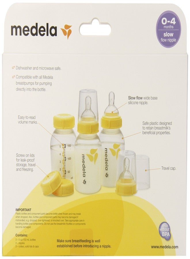 Medela Breastmilk Bottle Set - 5 oz - 3 ct - Image 2