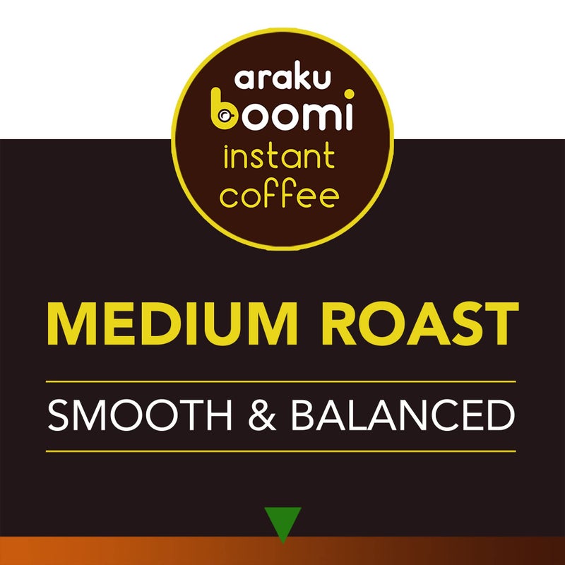 Boomi Premium Single Origin Instant Coffee Powder - Medium Roast, 100% Arabica, Mold & Mycotoxin Free, Low Acid - 3.5oz Tin (1 Pack) - Image 5