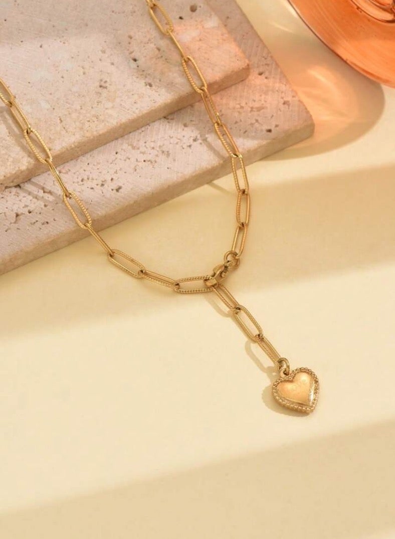 Equal Women's Stainless Steel Gold Plated Necklace Very Elegant - Image 4