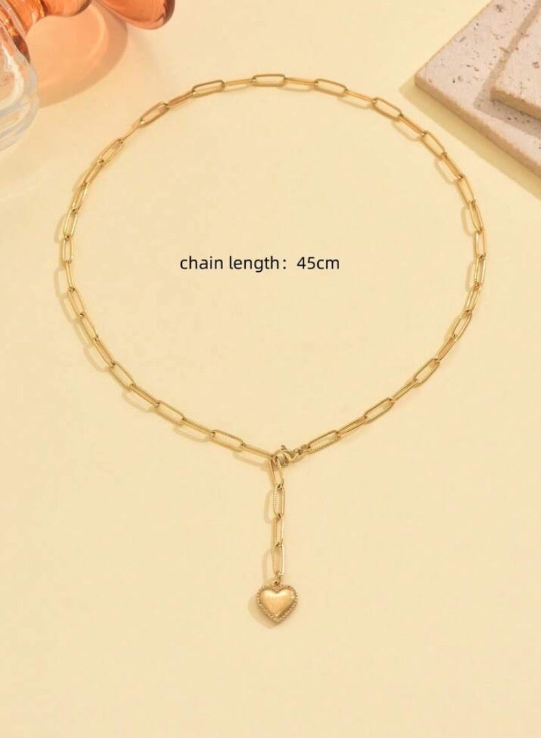Equal Women's Stainless Steel Gold Plated Necklace Very Elegant - Image 5