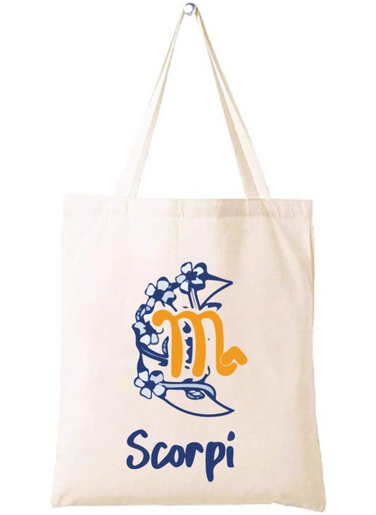 PRINTSHOP4ME - Zodiac Design Eco-Friendly Cotton Bag - Reusable Tote for Astrology Fans - Gift for Astrology Lovers - Perfect for Shopping and Grocery Bags - Tote Bags for Women - Image 1