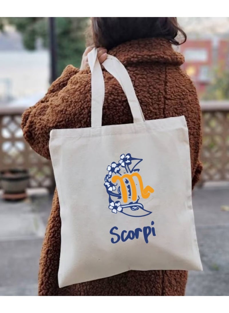 PRINTSHOP4ME - Zodiac Design Eco-Friendly Cotton Bag - Reusable Tote for Astrology Fans - Gift for Astrology Lovers - Perfect for Shopping and Grocery Bags - Tote Bags for Women - Image 1