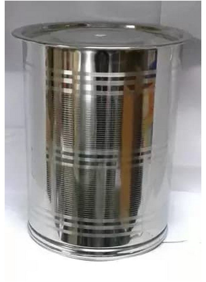 Sonanshi Sonanshi Stainless Steel Atta Tanki/Container/Box/Drum/Pawali/Tanki with Lid (18 Litre)  - Image 3