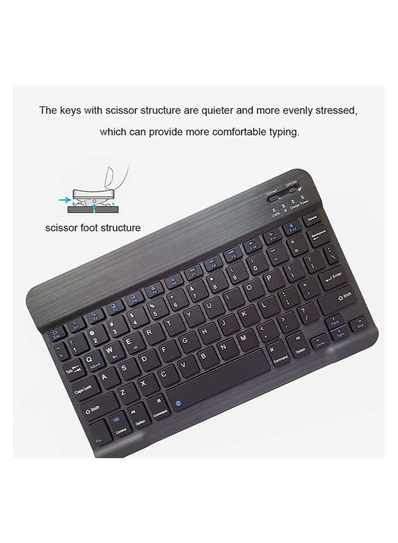 Arabic and English Bluetooth Keyboard and Mouse Combo Ultra Slim Portable Compact Wireless Mouse Keyboard Set for IOS Android Windows Tablet Phone iPhone iPad Pro Air Mini - Image 2