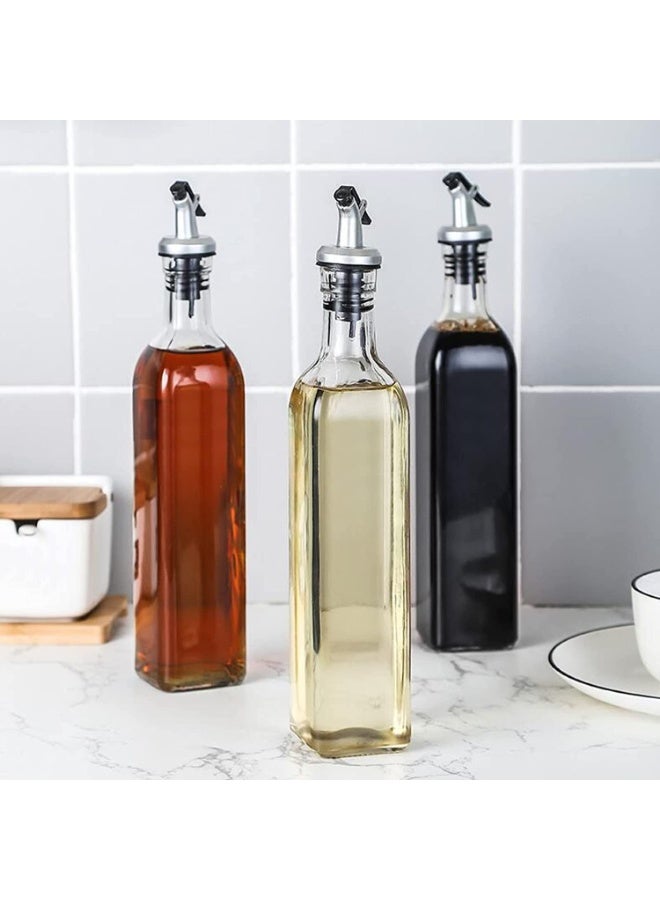 SUNSAR 15PCS Oil Vinegar Bottle Stopper Spout Leakproof Nozzle Dispenser,Leak-proof Nozzle with ABS Lock Sauce Boat Bottle Stopper Of Kitchen BBQ Tool - Image 5