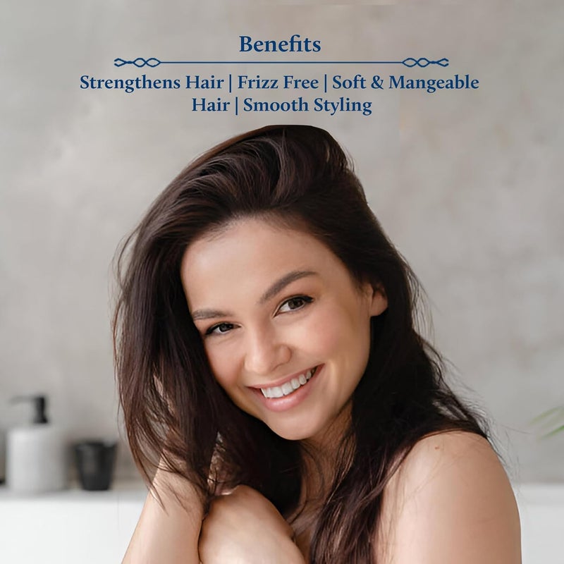 Blue Nectar Rosemary Hair Gel for Curly  Frizzy Hair  Plant Based Keratin Hair Moisturizer for Women  Men  Suitable for All Hair Types 12 Herbs 50ml - Image 3