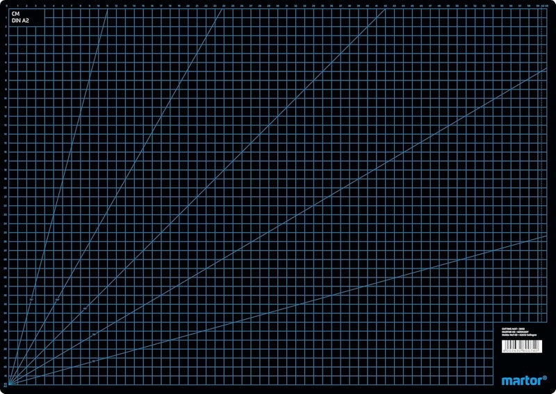 MARTOR Self-Healing Cutting Mat, 440 x 620 mm, Protection for Underground, 3 Layers, cm/Inch Grid, Cutting Mat, Craft Mat - Image 1