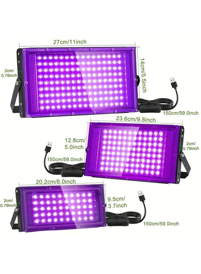 144 LEDs UV Black Light With USB Plug For Glow Party Halloween Body Painting - Image 4