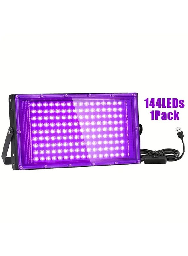 144 LEDs UV Black Light With USB Plug For Glow Party Halloween Body Painting - Image 1