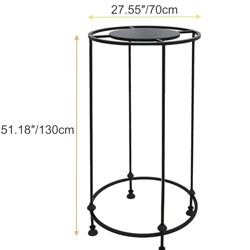 ZOUXIKOU Round Garment Display Retail Rack, Floor-Standing Round Clothes Hanging Rack, Clothing Racks with Topper, Multi-Purpose Clothing Organizer for Boutique Retail Store Laundry Home - Image 5