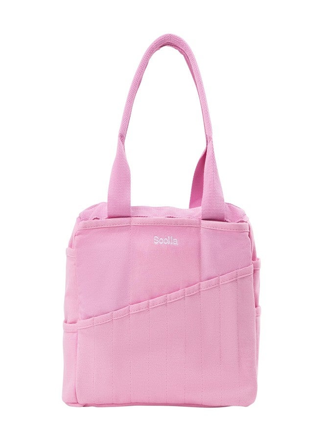 Soolla Studio Bag: Washable Art Supply & Pottery Tool Organizer, 30+ Pockets, 10 Colors, Durable Canvas Tote for Adults, Students, Kids, Multi-Functional (Flirty Flamingo) - Image 1