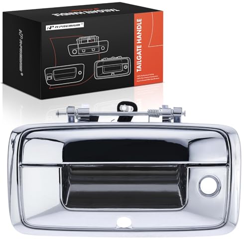 A-Premium APremium Tailgate Handle Liftgate Latch Handle with Camera Hole Compatible with Chevrolet Silverado 1500 LD 2500 HD 3500 HD GMC Sierra 1500 Sierra 1500 Limited 2500 HD 3500 HD 20162019 Chrome - Image 1